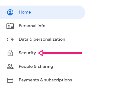 Go to your Gmail security settings page